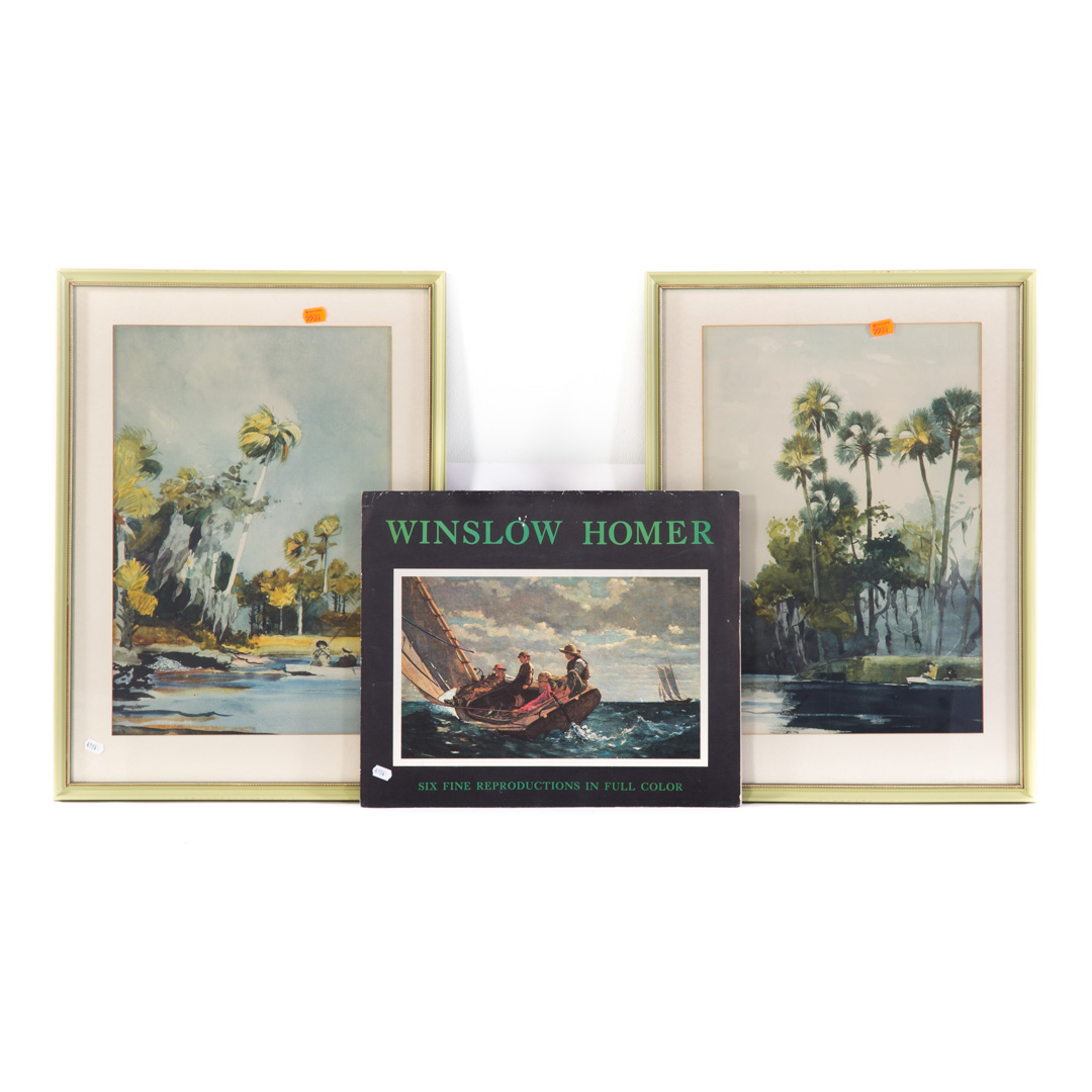 Appraisal: framed Winslow Homer works w unframed prints