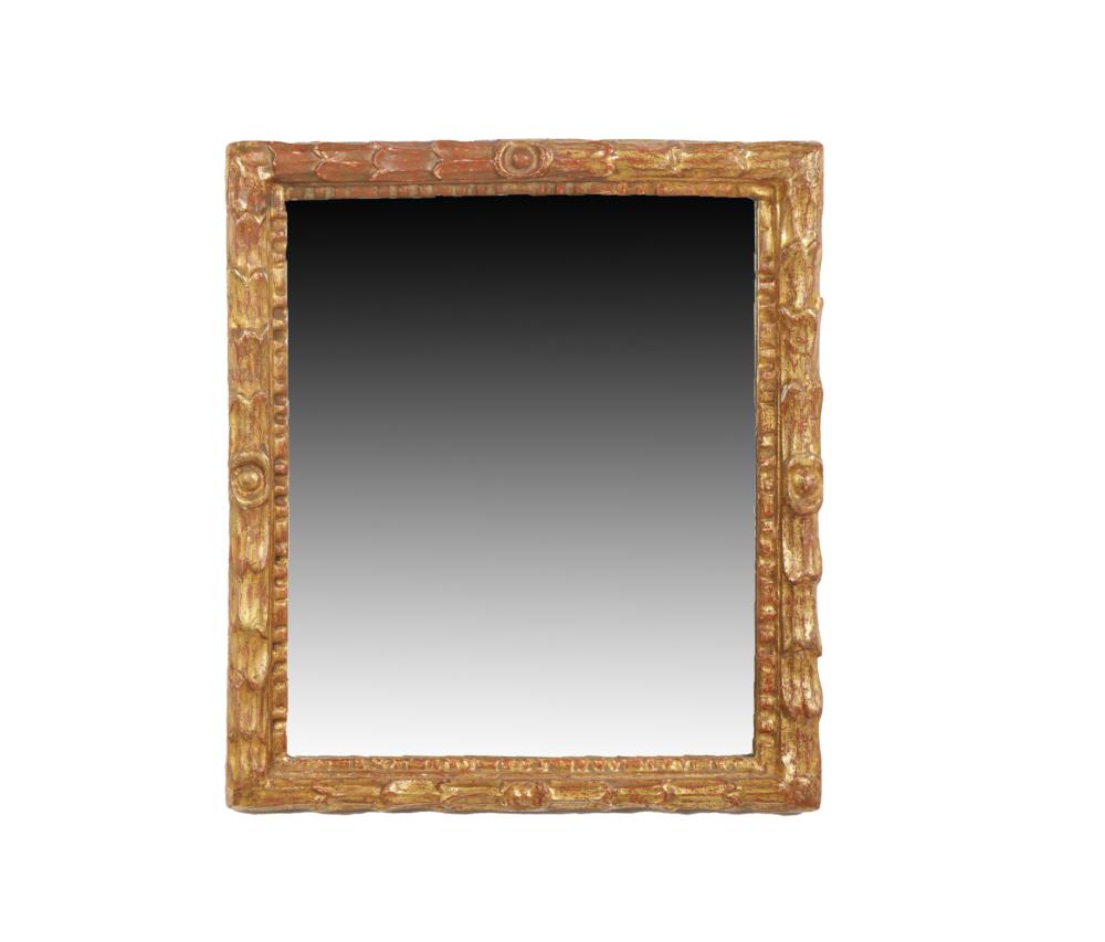 Appraisal: GILTWOOD WALL MIRRORwith flat mirror plate x inches Condition