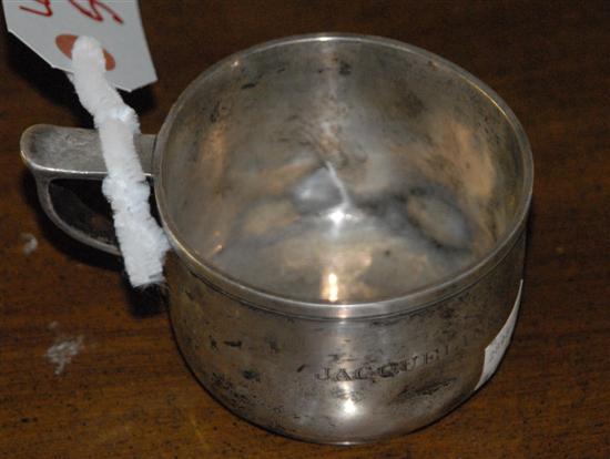 Appraisal: STERLING SILVER CUP WITH HANDLE