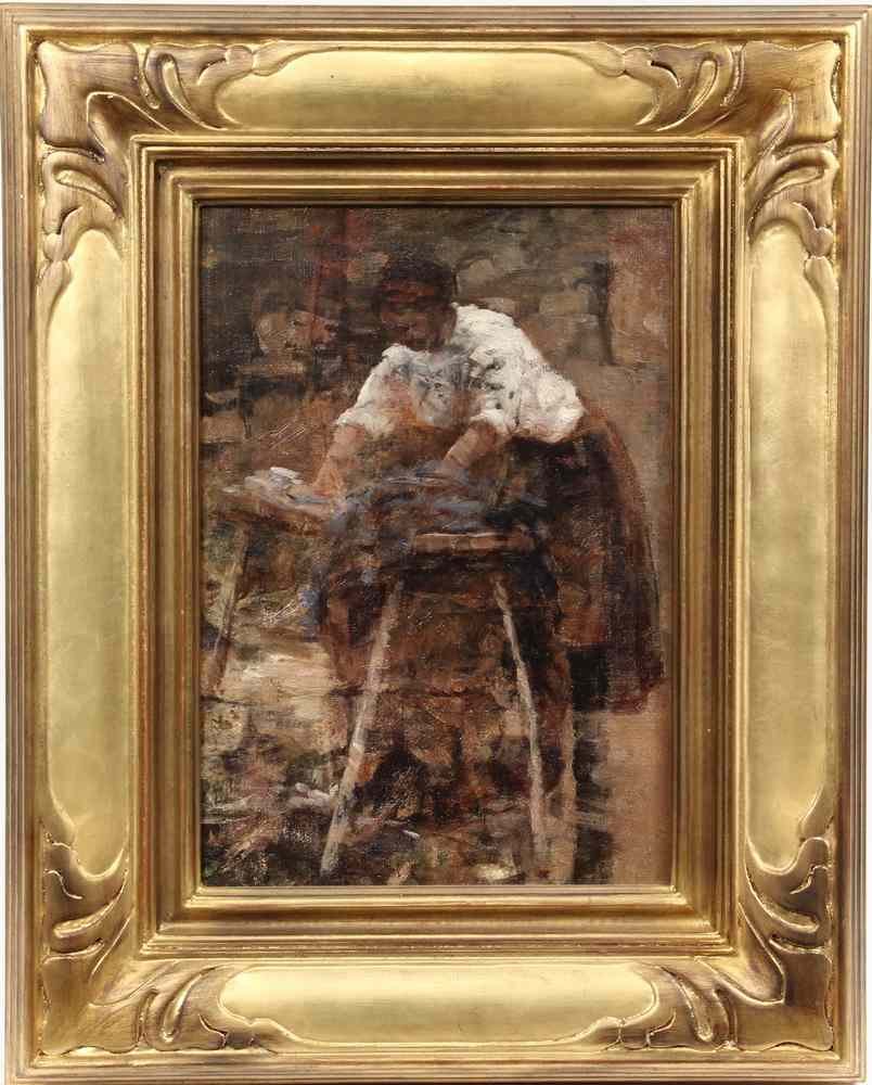 Appraisal: OOC - ''THE LAUNDRESS'' School of Jean- douard Vuillard French