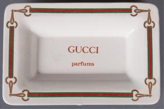 Appraisal: Gucci Perfume Tray Ceramic Gucci perfume tray measures approximately -