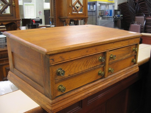 Appraisal: PORTABLE ANTIQUE TABLE-TOP DESK American late th century The rectangular