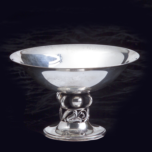 Appraisal: Walter Meyer sterling footed bowl with lily of the Valley