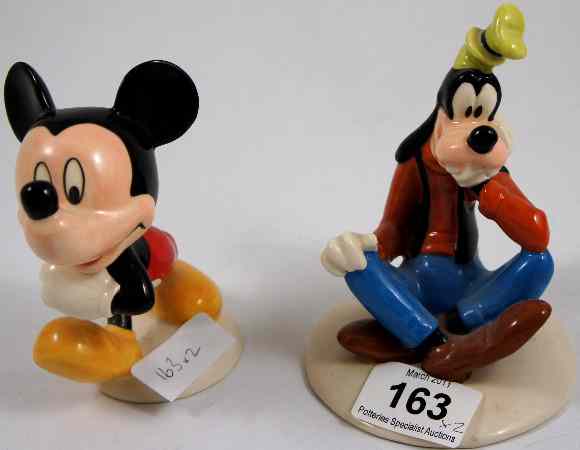 Appraisal: Royal Doulton Figures Mickey Mouse MM and Goofy MM both