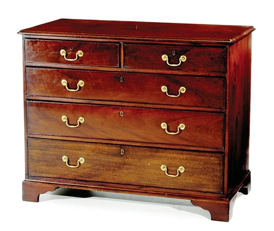 Appraisal: American mahogany chest of drawers possibly Charleston SC circa rectangular