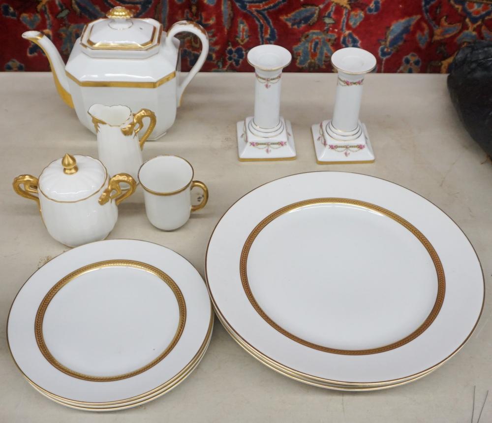 Appraisal: ASSEMBLED PORCELAIN TEA SERVICE INCLUDING ROSENTHAL SALAD AND DINNER PLATESAssembled