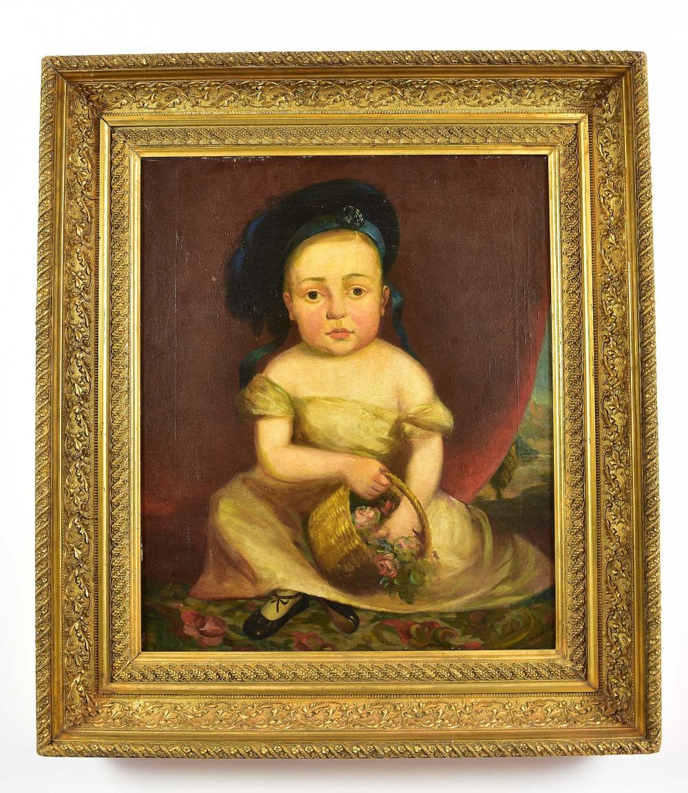 Appraisal: FRANCIS B CARPENTER AMERICAN - PAINTINGPortrait of a Boy in