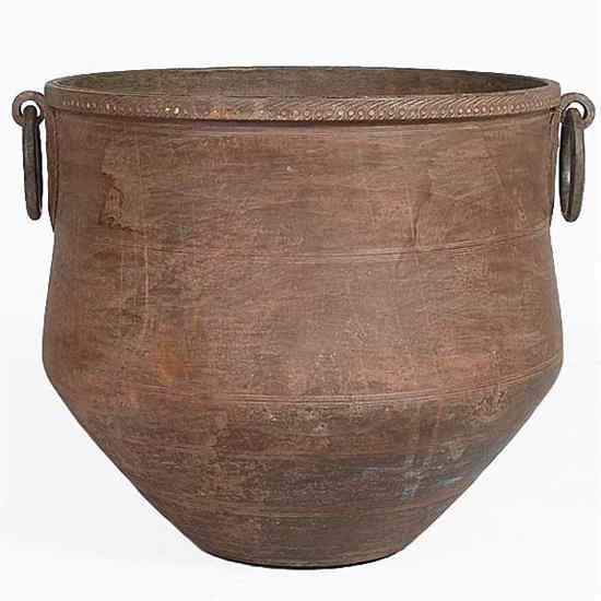 Appraisal: A South Indian Hand Hammered Water Storage Pot circa having