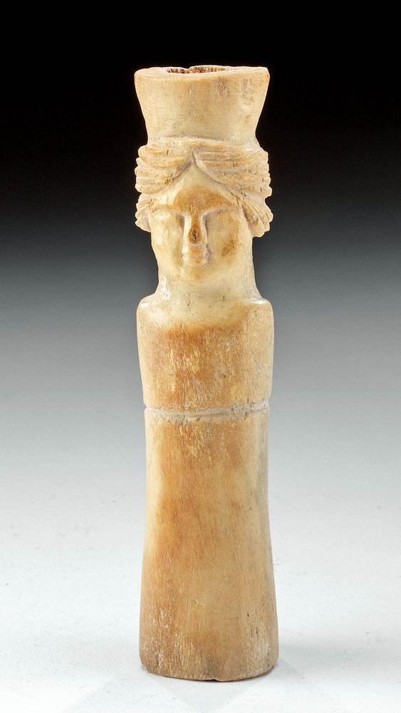 Appraisal: Romano-Egyptian Coptic Bone Idol of a Female Egypt Roman period