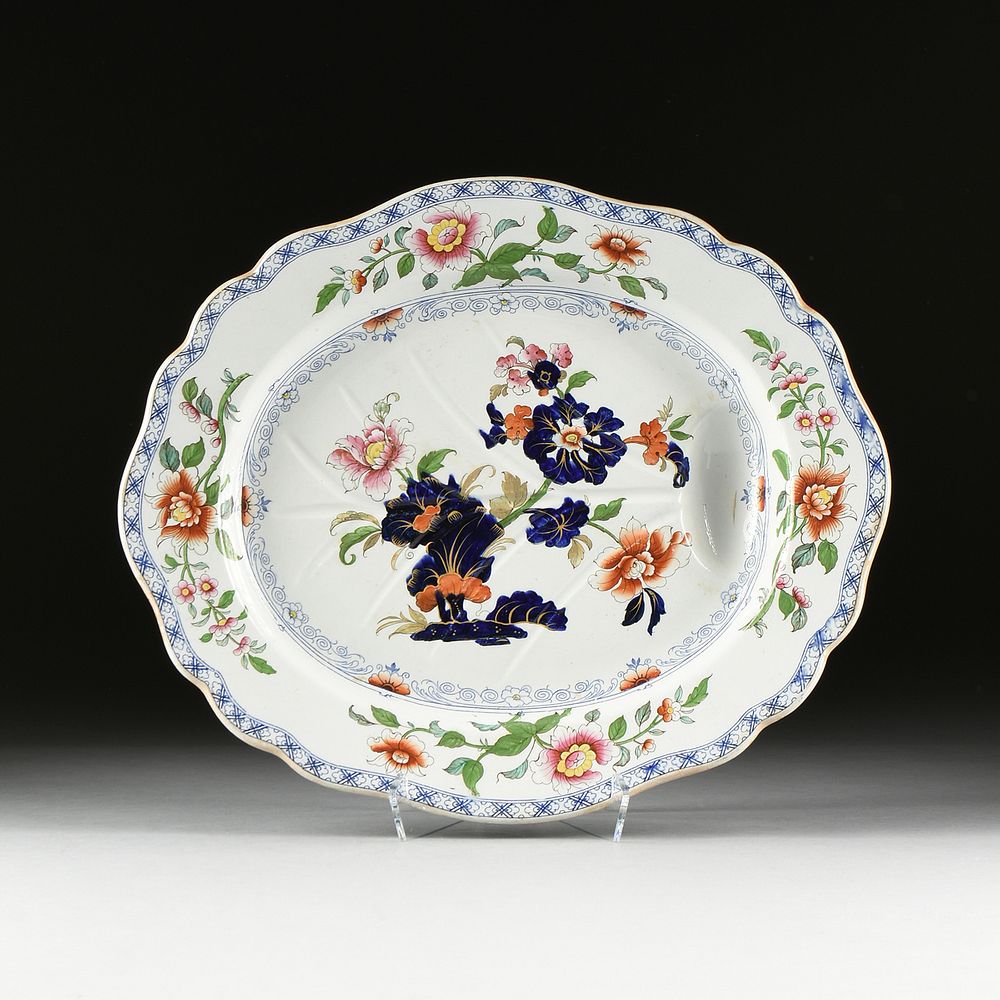 Appraisal: A WILLIAM IV IRONSTONE MEAT PLATTER ENGLISH - A WILLIAM