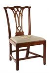 Appraisal: SIDE CHAIR - th c walnut Chippendale side chair Carved