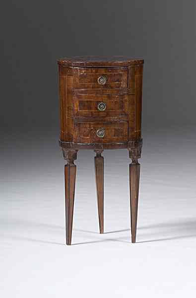 Appraisal: Continental Commode Stand Possibly Italian ca - A neoclassical-style circular