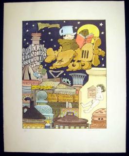 Appraisal: Maurice Sendak FREEDOM TO READ Artist Signed Poster American Booksellers