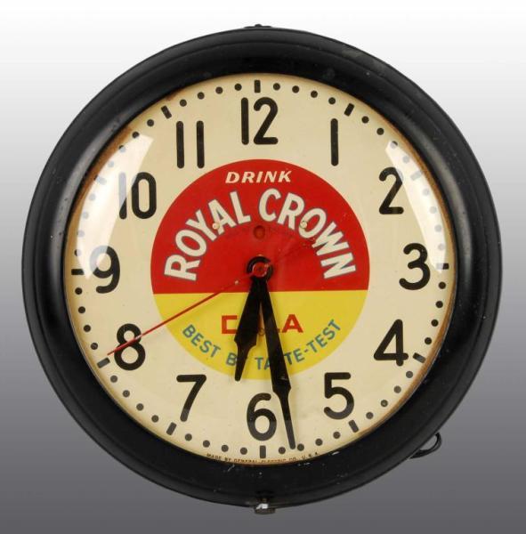 Appraisal: Electric Royal Crown Soda Advertising Clock Description Minor paint loss