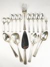 Appraisal: STERLING FLATWARE - Sixteen piece partial setting of Etruscan pattern