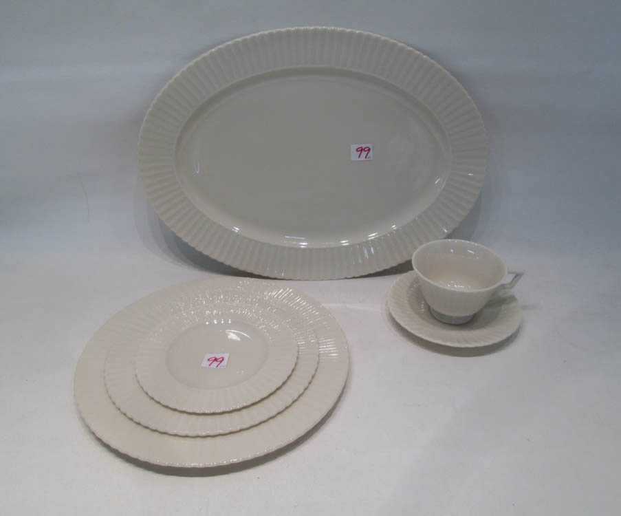 Appraisal: LENOX TEMPLE OFF WHITE CHINA SET sixty-nine pieces comprised of