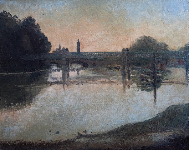 Appraisal: James Dring British - Bridge over the river on the