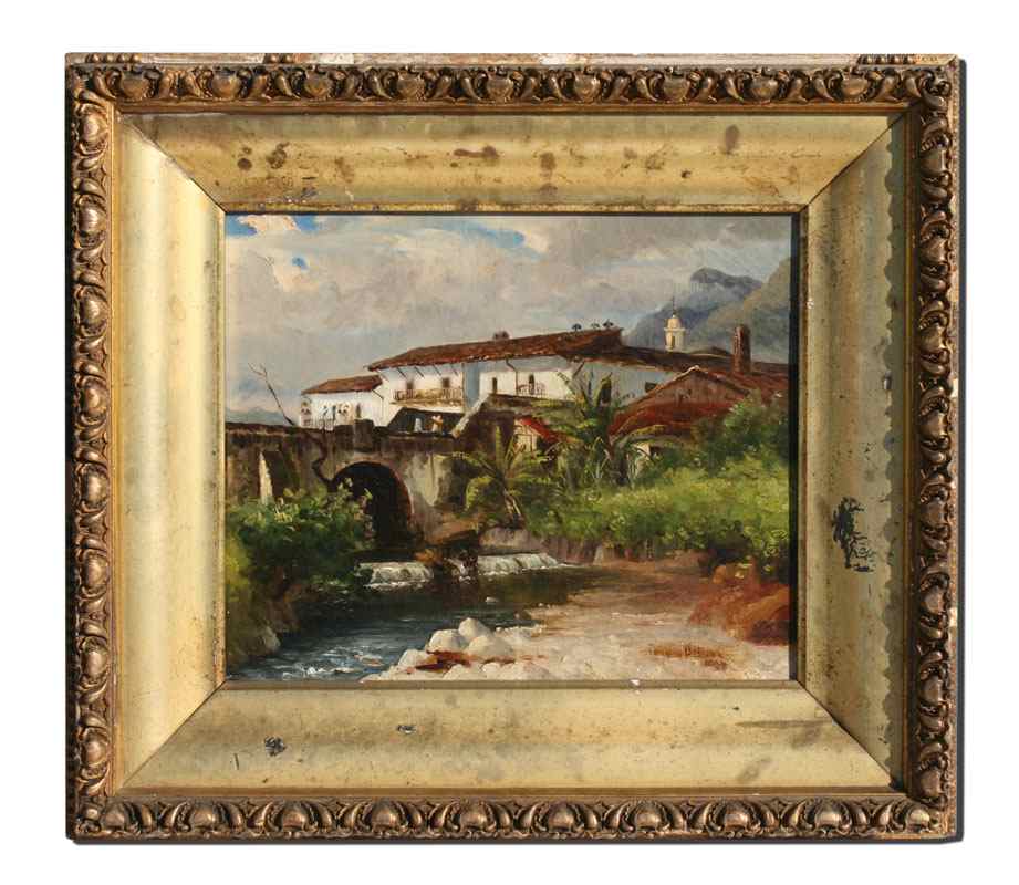 Appraisal: BENSON Townley American Mexican - Mexican Landscape Along the River