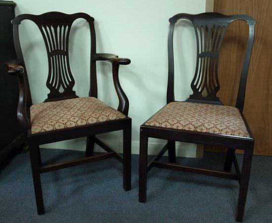 Appraisal: A set of mahogany dining chairs of th Century design