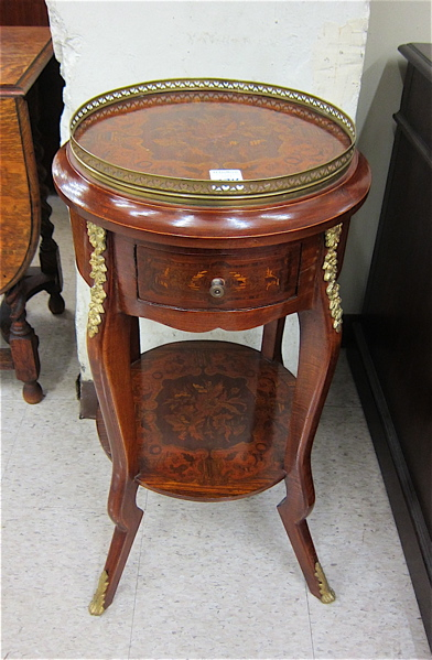 Appraisal: LOUIS XV STYLE GUERIDON th century having a circular marquetry