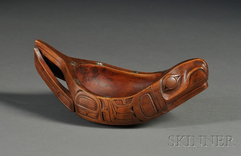 Appraisal: Northwest Coast Carved Wood Bowl c late th century in