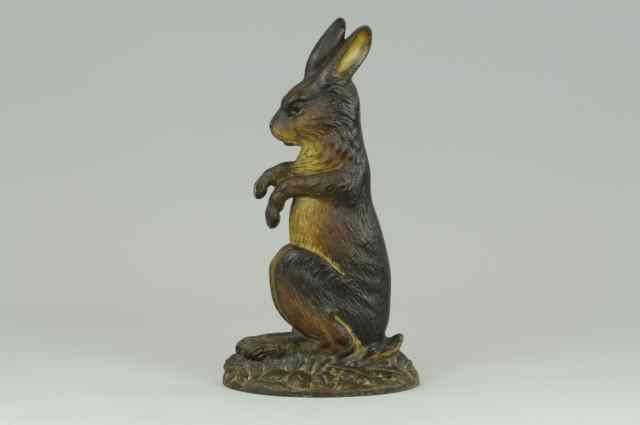 Appraisal: B H RABBIT DOORSTOP Bradley Hubbard forward facing example realistic