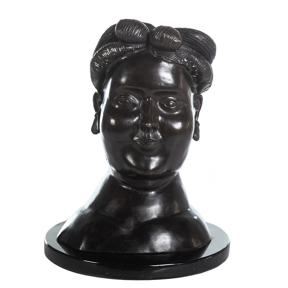 Appraisal: After Fernand Botero Head of a Woman Bronze Signed F