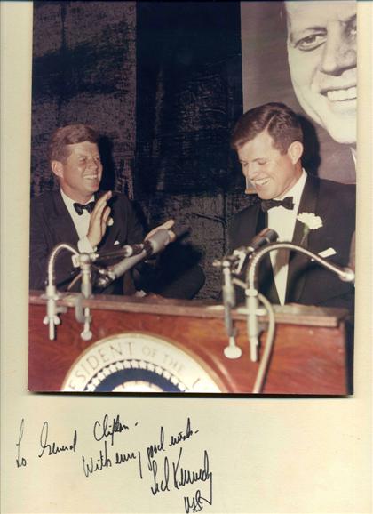 Appraisal: pieces Autograph Material Kennedy Family Members - All addressed or