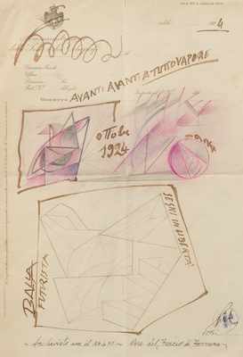 Appraisal: Giacomo Balla Italian - Avanti Avanti A Tutto Vappore dated