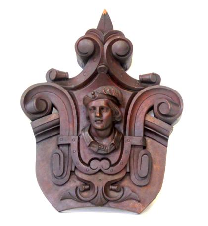 Appraisal: Renaissance Revival walnut carved plaque late th century