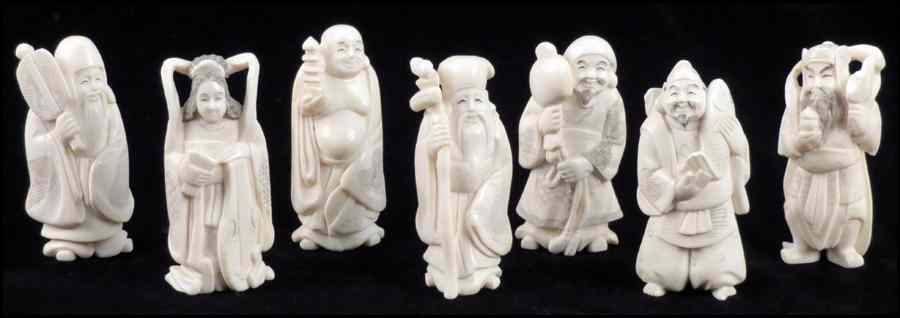 Appraisal: COLLECTION OF IVORY FIGURES Condition No Specific Condition Recorded -