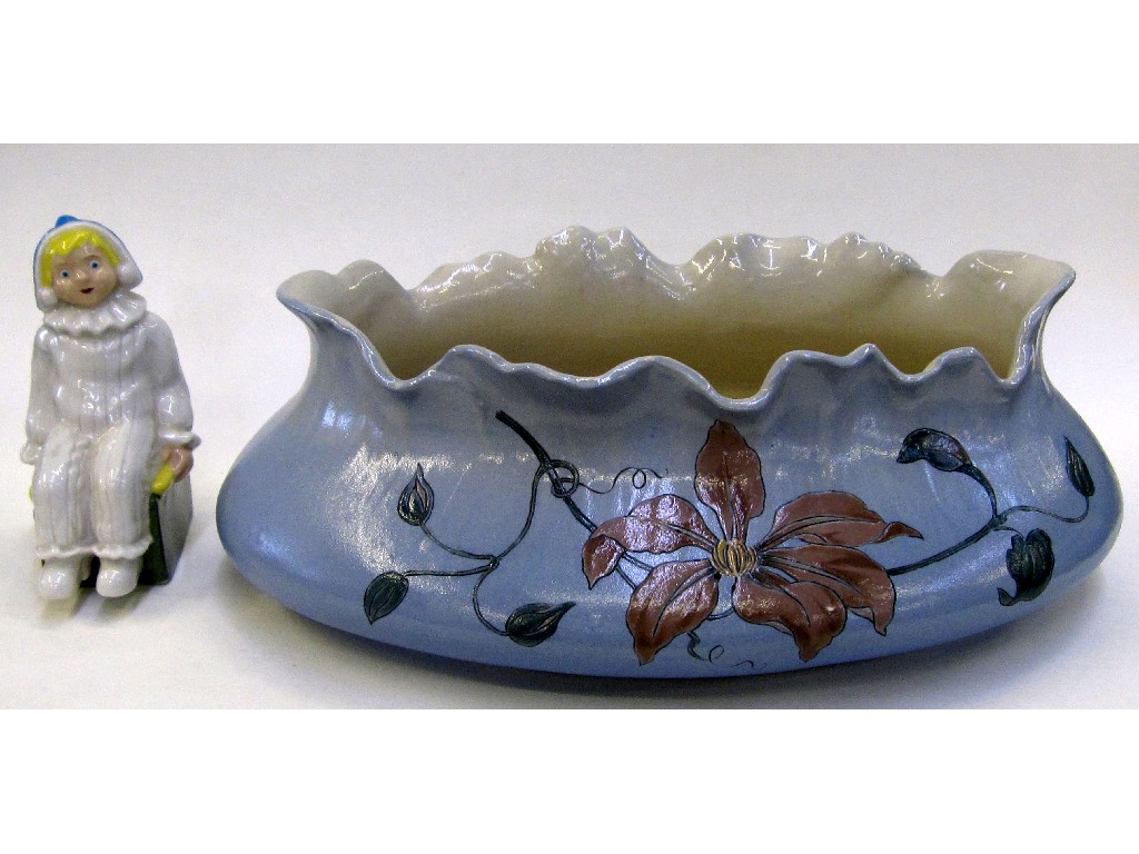 Appraisal: Villeroy Boch Mettlach planter and a Wade figure of Andy