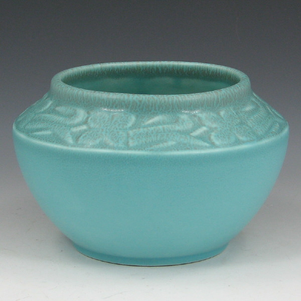 Appraisal: Rookwood Matte Blue Brown Squat Vase - Mint Rookwood squat