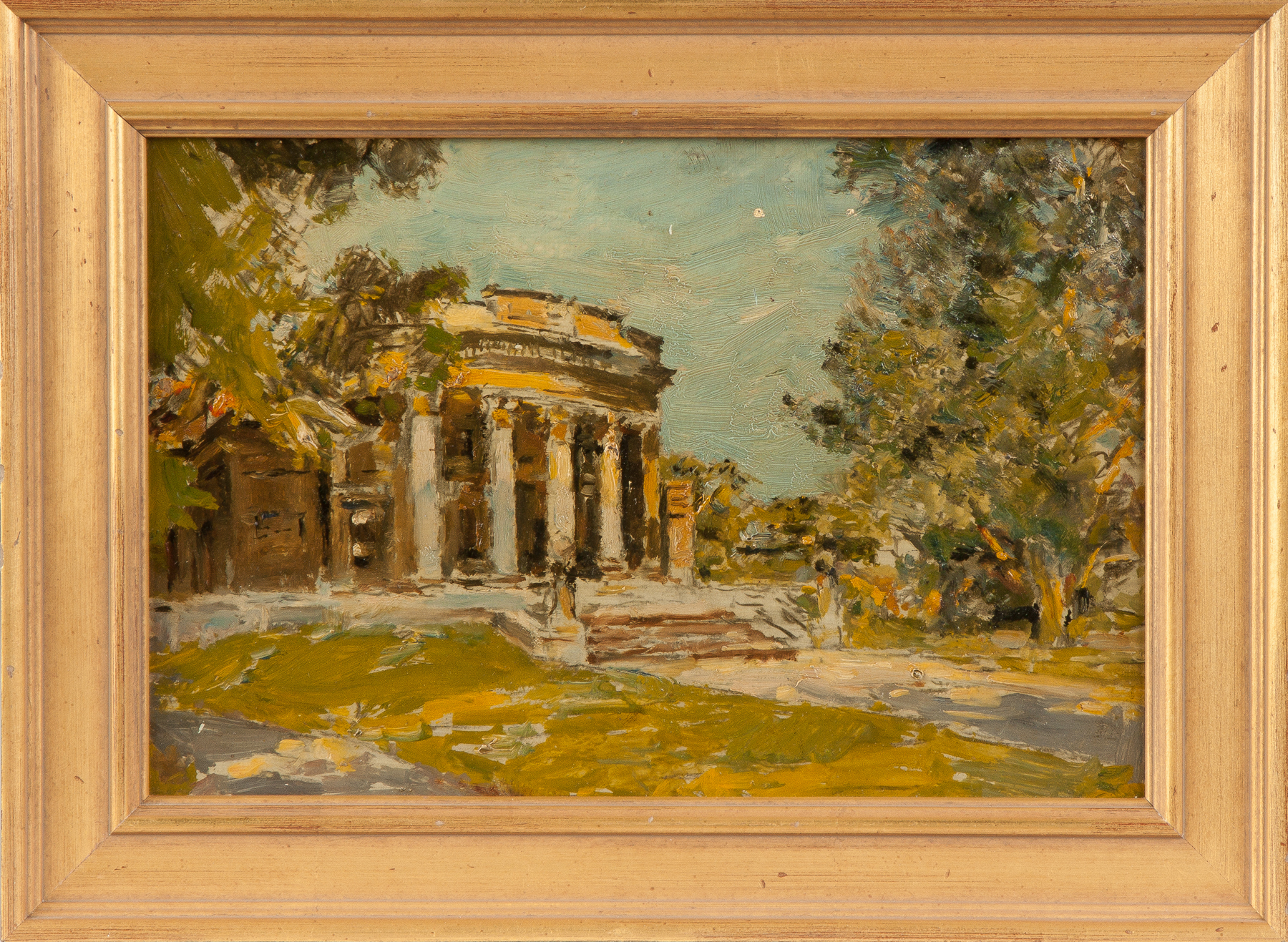 Appraisal: Attr to Edward Selmar Siebert American - Two Architectural Paintings