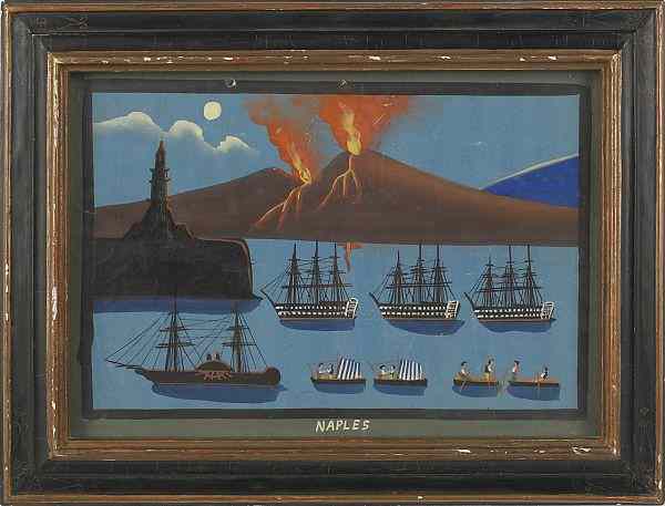 Appraisal: Four Italian gouache maritime scenes ca x and x