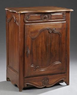 Appraisal: French Carved Walnut Confiturier th c the ser French Carved