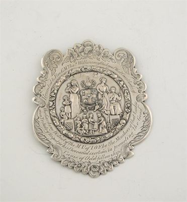 Appraisal: Independant order of Odfellows a Victorian badge with floral engraving