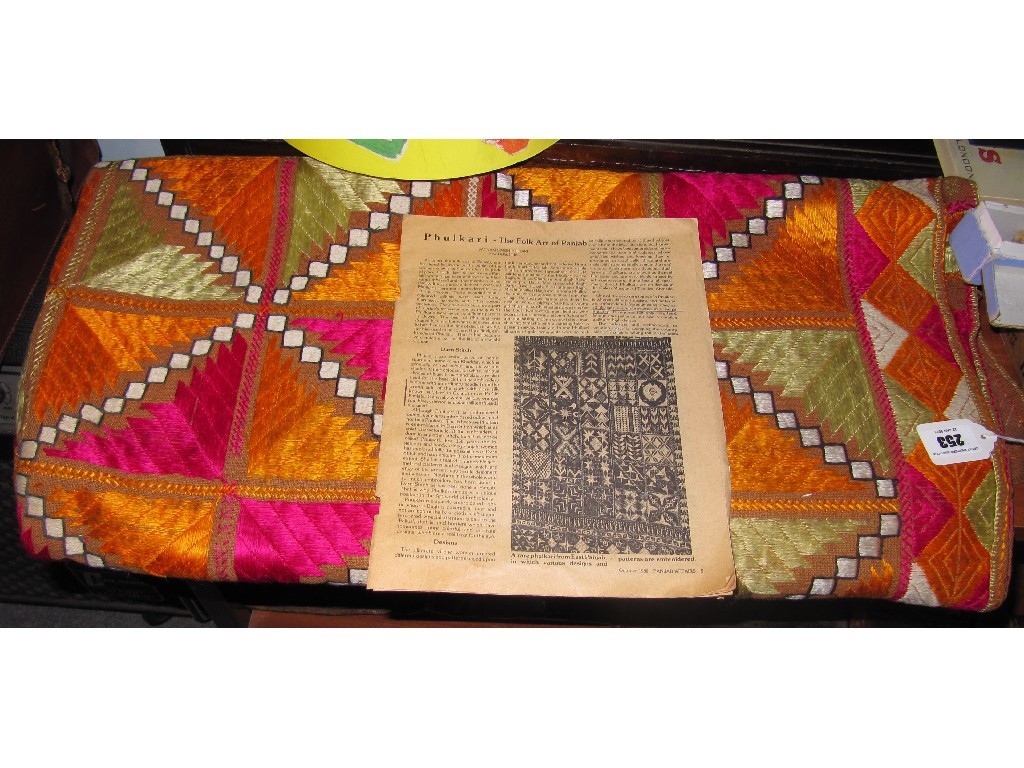 Appraisal: Punjabi Phulkari