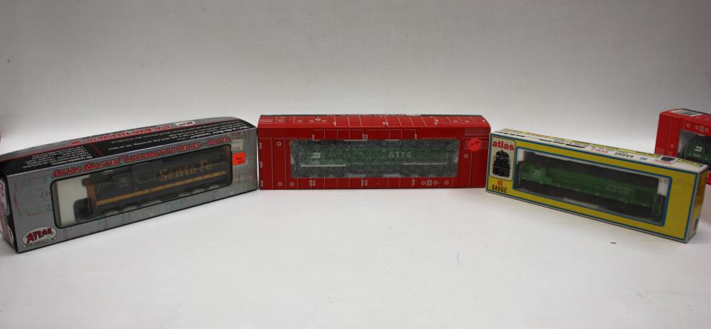 Appraisal: TEN HO GAUGE ATLAS MODEL TRAIN ENGINES Including Silver series