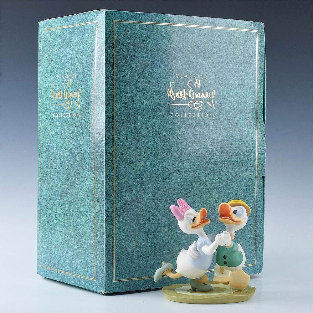 Appraisal: DISNEY CLASSICS FIGURINES DAISY DONALD DUCK Titled OH BOY WHAT