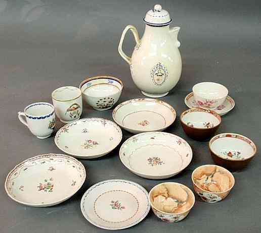 Appraisal: Group of Chinese export porcelain th thc to include a