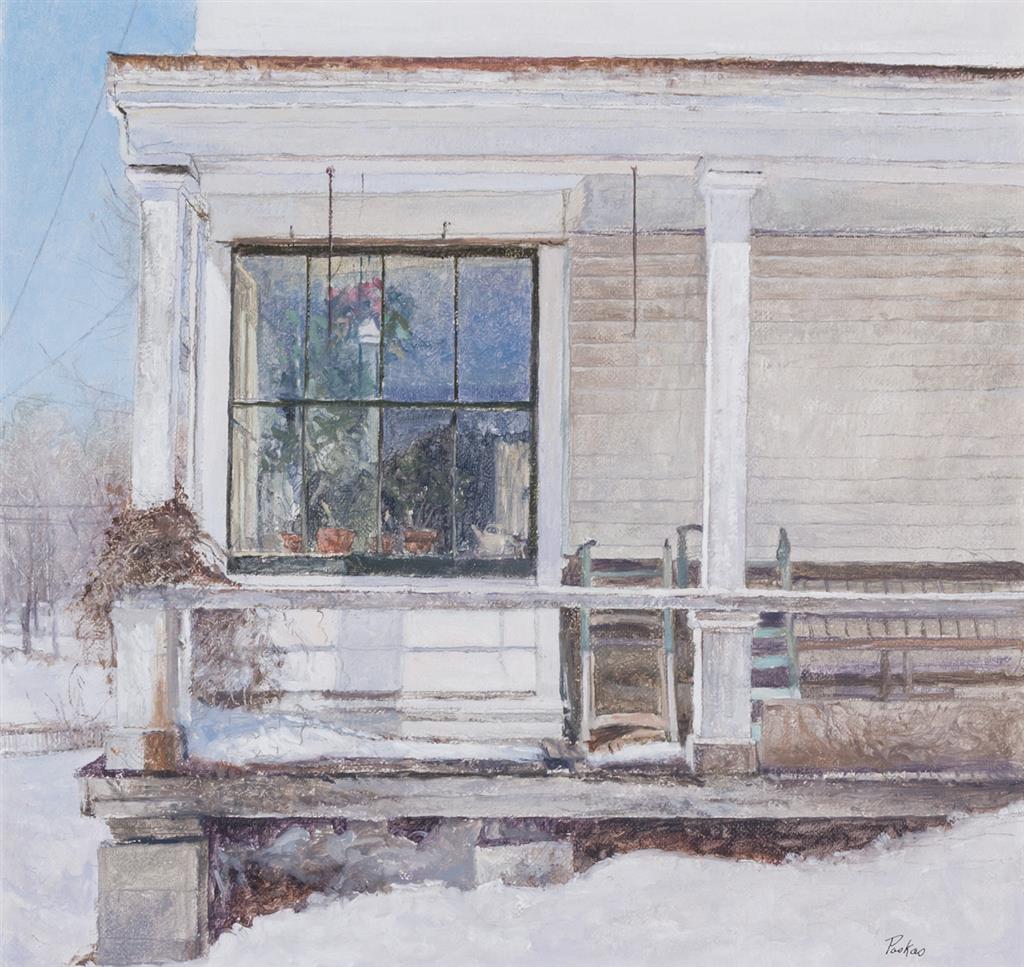 Appraisal: PETER POSKAS American b Study for Winter Morning oil on