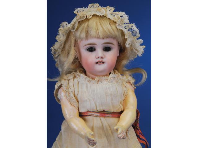 Appraisal: Early Kestner Child with Molded Teeth Germany ca bisque socket