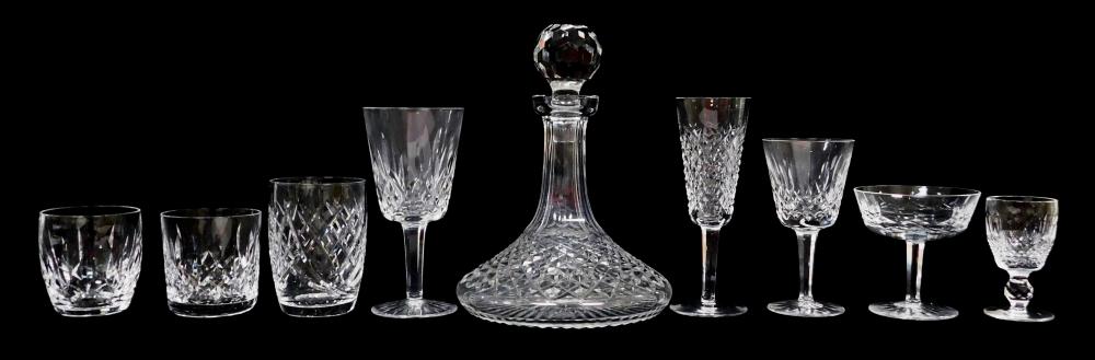 Appraisal: GLASS Waterford crystal forty pieces patterns include Lismore Alana Donegal