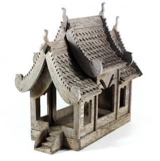 Appraisal: Thai Wood Spirit House Thai wooden spirit house with a