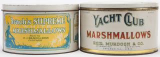 Appraisal: Two Round Five Pound Marshmallow Tins Two Round Five Pound