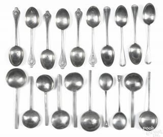 Appraisal: Continental pewter spoons th th c Provenance The Collection of