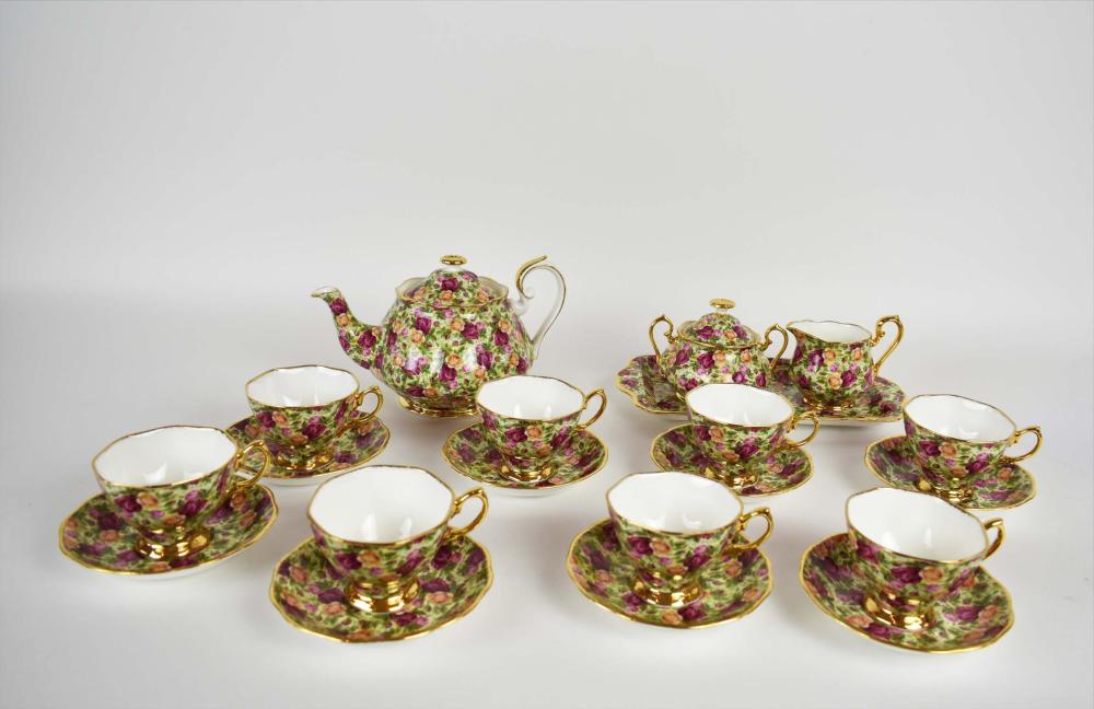 Appraisal: ROYAL ALBERT TWENTY-FOUR PIECE PORCELAIN DESSERT SERVICEEarly to mid th