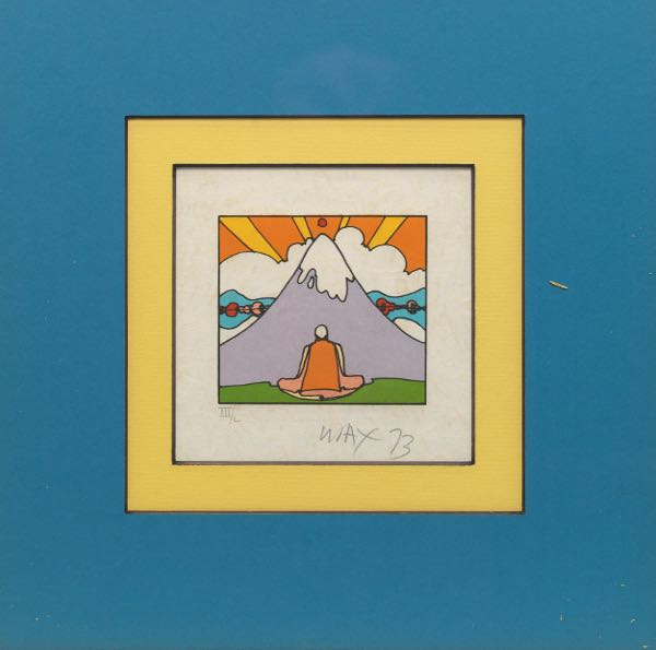 Appraisal: PETER MAX GERMAN AMERICAN B x image Untitled Sage by