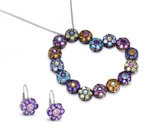 Appraisal: A PASQUALE BRUNI HEART NECKLACE WITH EARRINGS A PASQUALE BRUNI